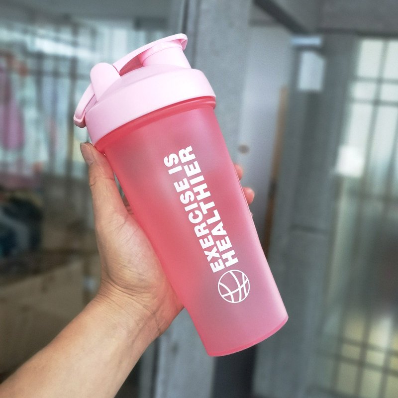 便携健身运动代餐奶昔摇摇杯带刻度大容量蛋白粉搅拌水杯小号杯子