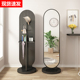 旋转穿衣镜挂衣架一体镜子落地全身镜卧室衣帽架立式 家用大试衣镜