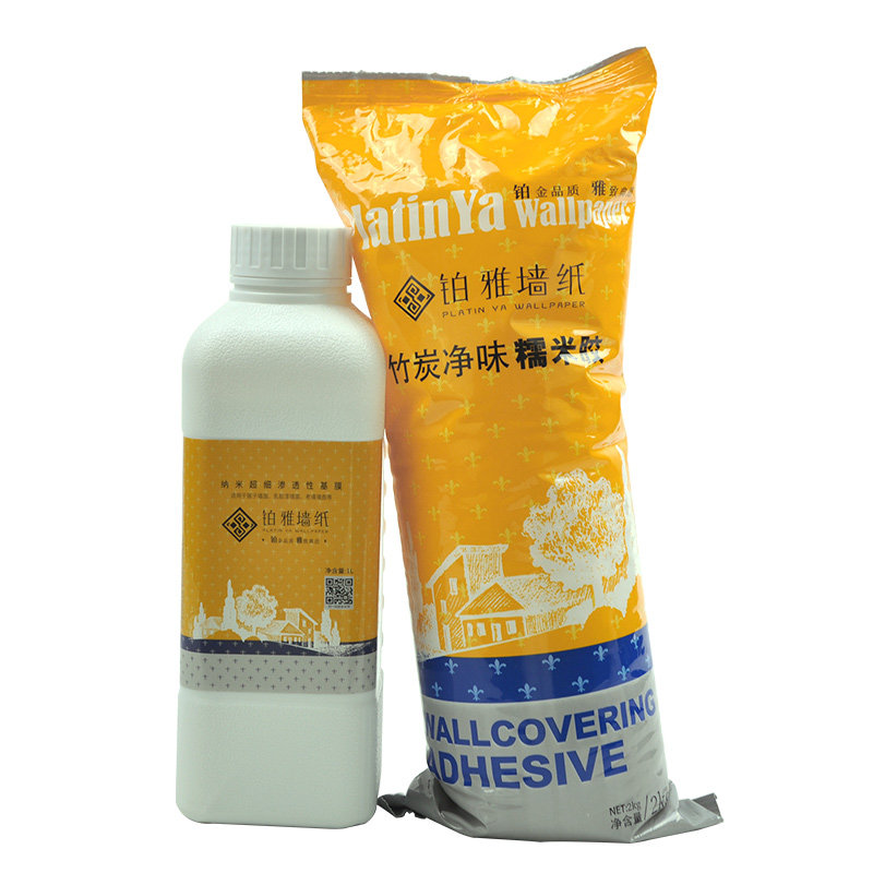 铂雅糯米胶基膜贴壁纸胶水粘墙纸专用胶贴墙专用墙布壁布壁画辅料