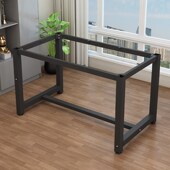 桌子腿桌脚支架铁艺餐桌办公会议电脑桌茶几底座架子定制岩板桌架