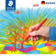 德国STAEDTLER施德楼325 WP24色12水彩画笔画儿童沾衣可水洗套装