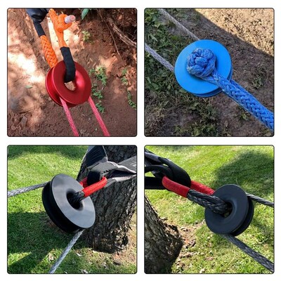 固达仕汽车拖车绳软卸扣高分子拉车绳拖车救援工具牵引绳疙瘩绳扣