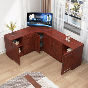 精选卧室转角柜实木组合电视柜多功能收纳柜客厅厨房墙角柜三角柜