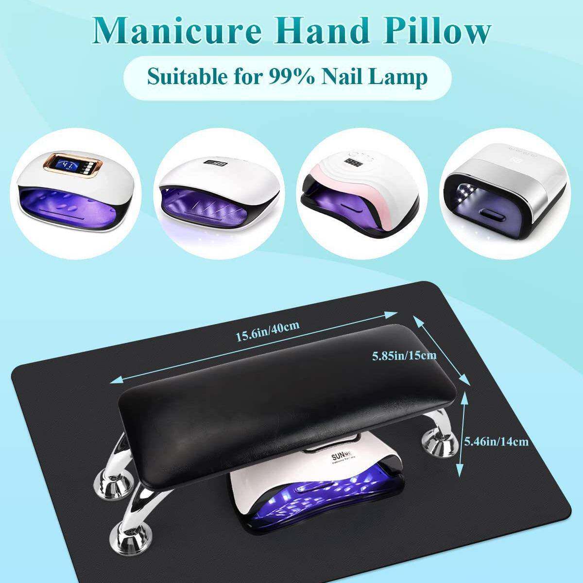 新款美甲三件套现代简约桌面手垫套装纹身纹绣多用途修甲垫子