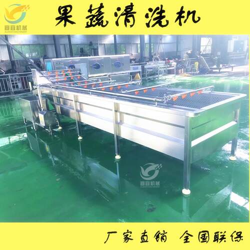 实力工厂水果类杨梅草莓清洗机气泡式蓝莓芒果清洗风干机
