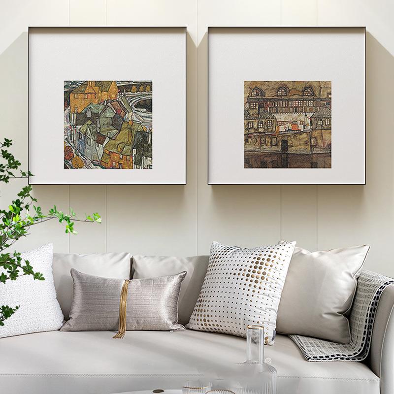 pinhong席勒欧式建筑抽象艺术装饰画客厅过道壁画工作室世界名画