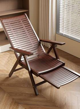 竹躺椅午休折叠可坐可躺家用阳台休闲靠椅结实耐用老人午新款