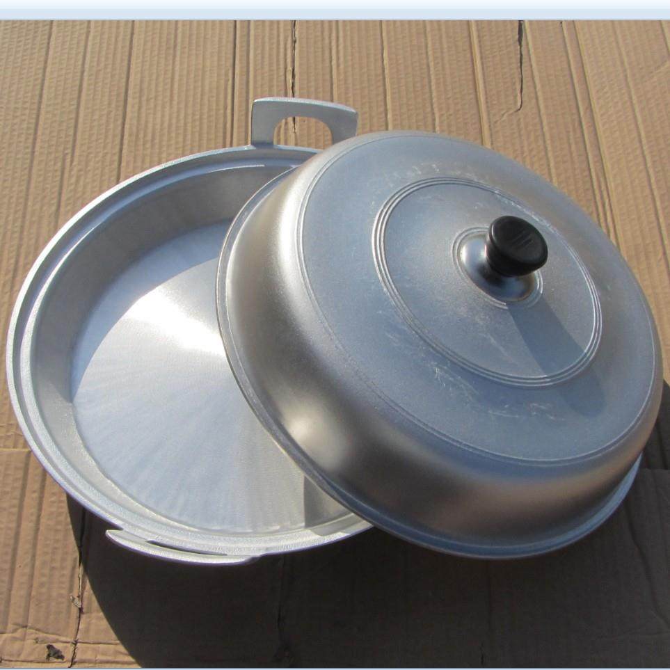 WBZ7小号平底锅纯铝锅煎包烙饼铛家用不粘老式加厚手工铸铝无涂