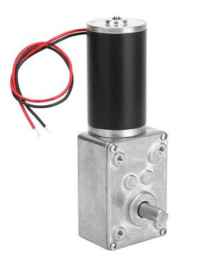 直流涡轮蜗杆减速电机12V8mm出轴高扭力减速电动齿轮箱反向电机