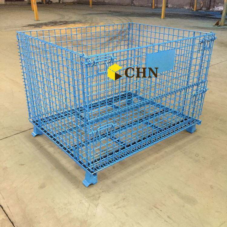 折叠仓储笼驰诺实力工厂仓储笼铁筐蝴蝶笼折叠式仓储笼