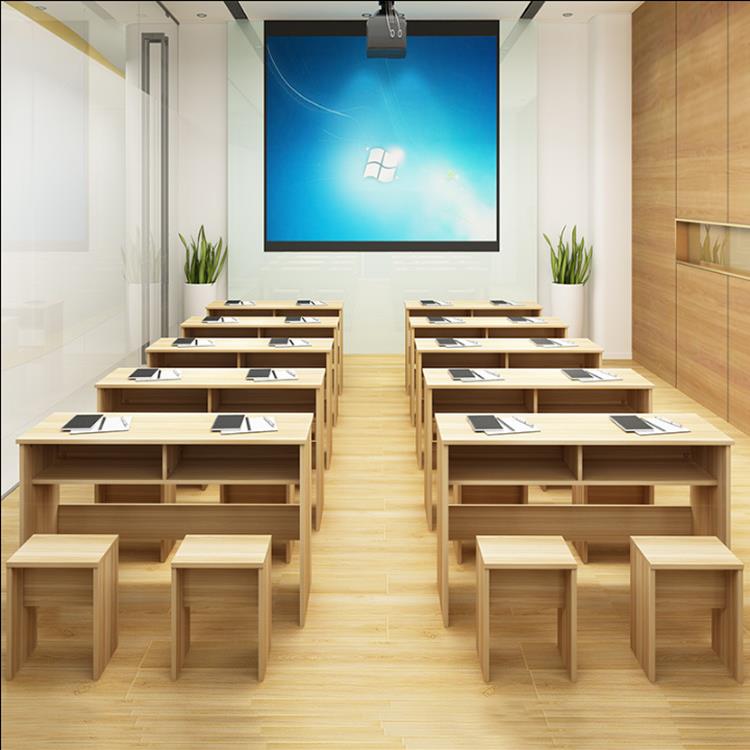 直销学生课桌椅组合双人辅导培训班学习桌幼儿园长条书桌
