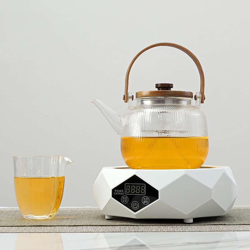 智能迷你电陶炉煮茶器家用小型烧水壶电茶炉玻璃茶具静音光波磁炉