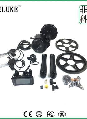 自行车改装电动助力套件bafang八方中置电机48V500WC961黑白横屏
