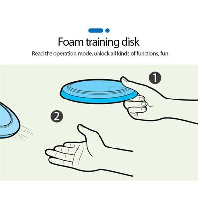1pc EVA Flying Plate Training Discs Boomerang Folding Swirli