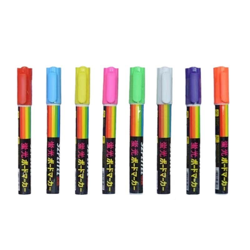 LE1080D电子发光m荧广光板笔6m10mm告可擦/彩色荧光笔8色荧光笔