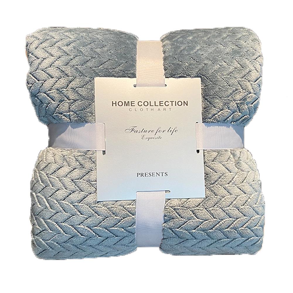 珊瑚绒调毯子麦穗纹毯ali-6470空毯加厚午睡毯毯单双人绒床单小毛