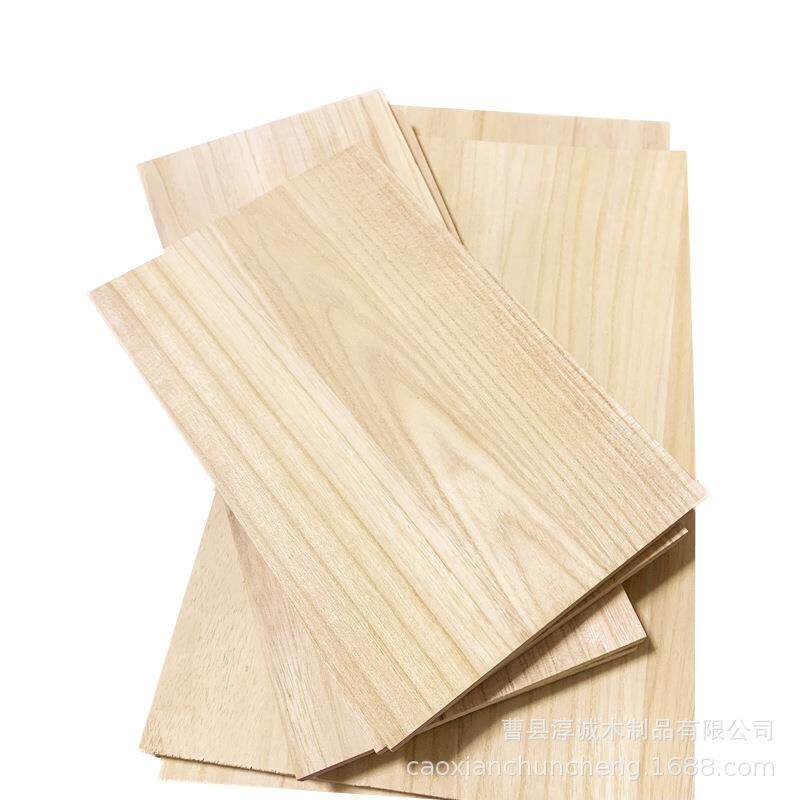 厂家大量供应实木桐木拼板家装建筑原木板不易劈裂大板桐木直拼板