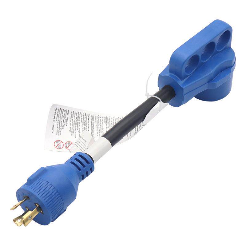 美式房车电源线3芯转换电流30A转50A房车RV充电线10线规125V/250V