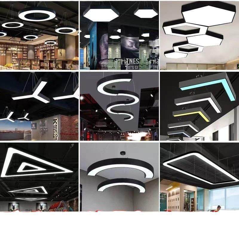 钟邑异形造型创意六边形灯形形圆形商场办公健身房网咖艺术吊灯,家装灯饰光源,智能吊灯,淘宝优惠券,粉丝福利购,淘宝优惠卷