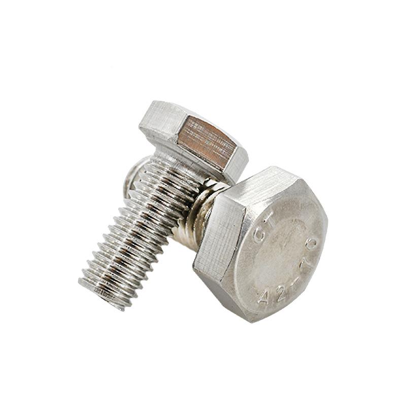 304不锈钢外9六角头螺栓M4全螺纹超长螺栓大1全M3N6DI33全牙螺丝