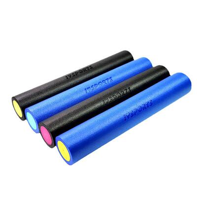 厂家加长90CM双色实心泡沫轴滚轴EPE皮套瑜伽柱泡沫轴