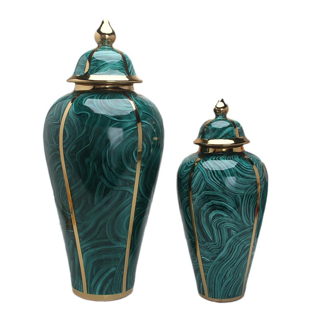 装家用客厅摆件软件家装饰品花瓶新款电视柜摆美式MSP居陶瓷工艺