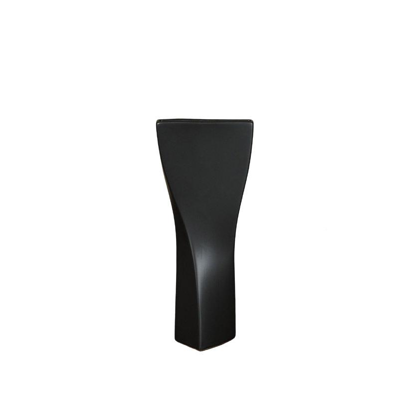 创意中古黑白色风陶瓷JPV花瓶花插花现代装干饰摆几何抽象旋件转