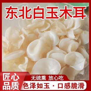 东北白玉木耳干货出口级长白山特产黑木耳白背肉厚无根官方旗舰店
