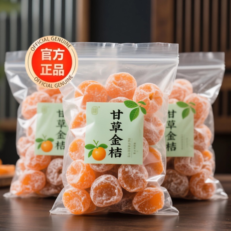 广西特产天然甘草金桔正宗官方旗舰店化痰止咳冰糖金桔无糖无添加