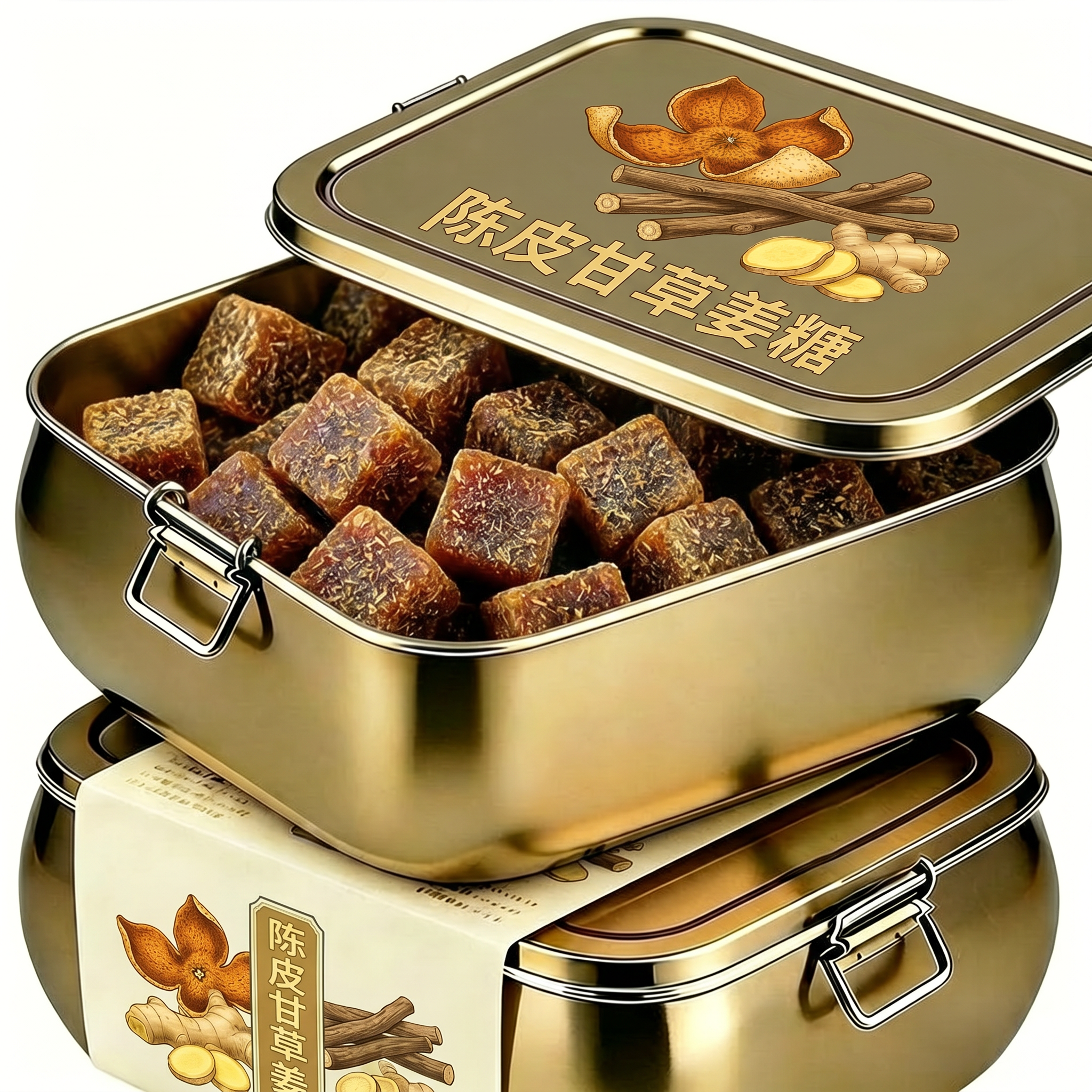 老字号！陈皮甘草姜糖官方旗舰店正品姜糖手工正宗老姜味潮汕特产