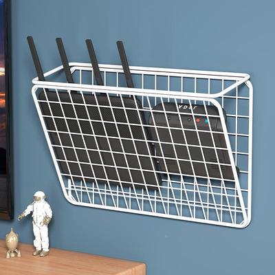 路由器置物架机顶盒收纳盒wifi盒子放置架悬挂支架墙上壁挂式架子