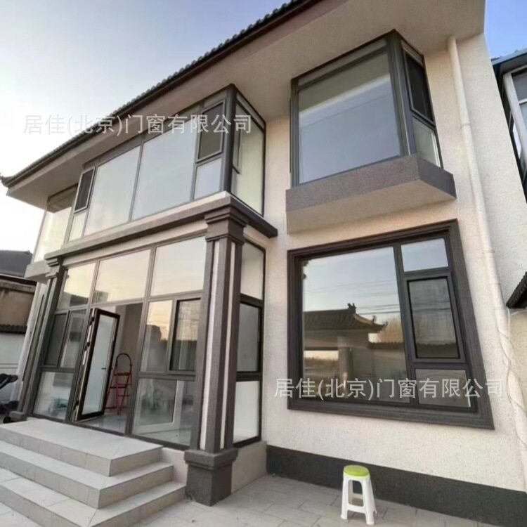 大兴区家装实例绿茵别墅断桥铝合金门窗隔音保温封阳台落地窗