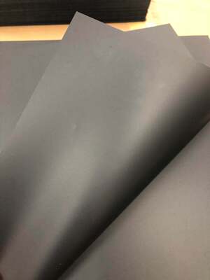 0.38黑色防火PC870耐高温绝缘PC0.375黑色PC薄膜无卤阻燃PC薄膜