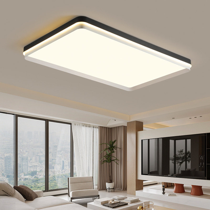 客厅灯2025新款卧室灯现代简约大气大灯超亮圆形主卧led吸顶灯具