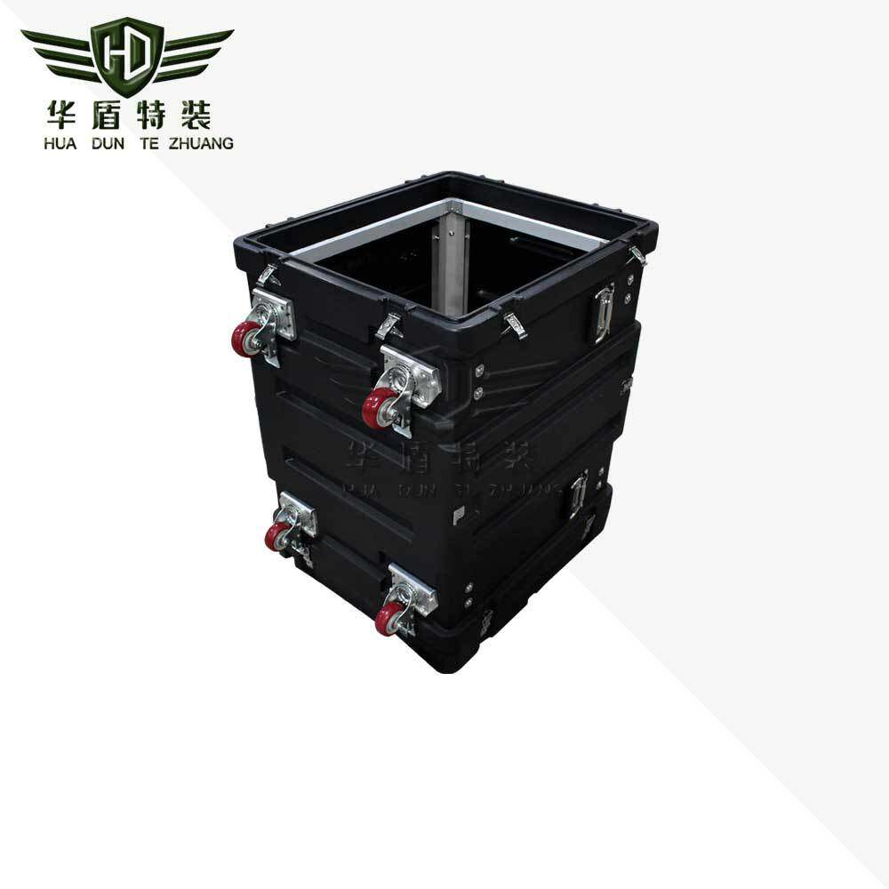 12U减震机架箱19英寸标准滚塑机柜服务器机箱户外移动机柜箱