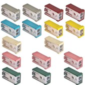 16件15A20A25A30A40A50A60A32V迷你开槽汽车盒式 保险丝套件