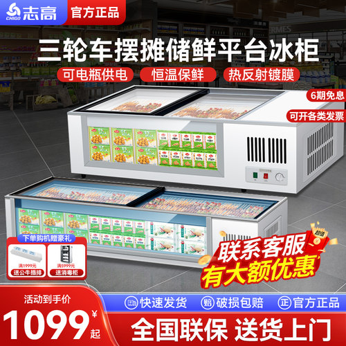 小型移动便捷展示柜夜市烧烤冰箱