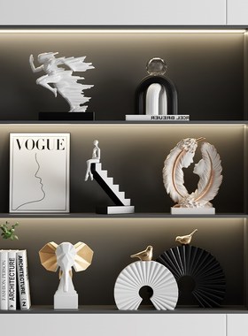 设计师艺术摆件酒柜装饰品轻奢新家客厅电视柜工艺品乔迁礼物