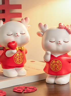 新婚礼物送新人情侣摆件结婚客厅家居装饰品婚房布置闺蜜订婚礼品