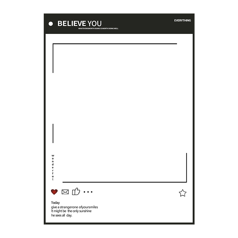 可擦写冰箱贴留言板磁铁装饰磁性计划表写字板记事磁吸白板黑板贴