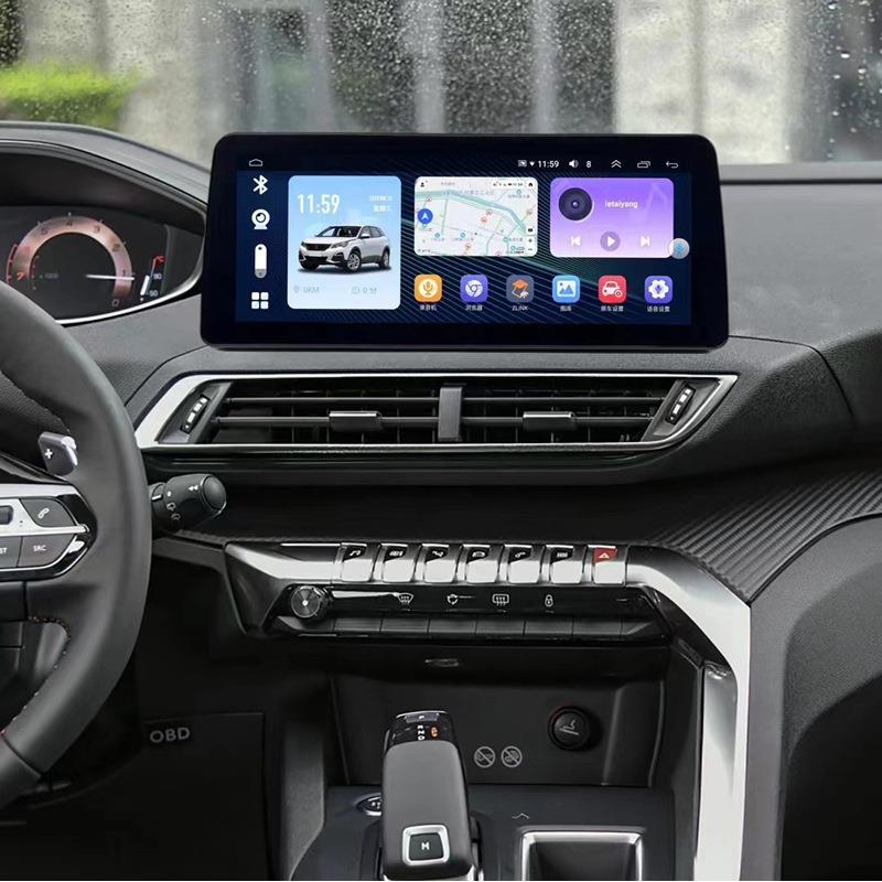 适用Peugeot标致4008/5008导航车机中控大屏安卓12.3寸车载导航仪
