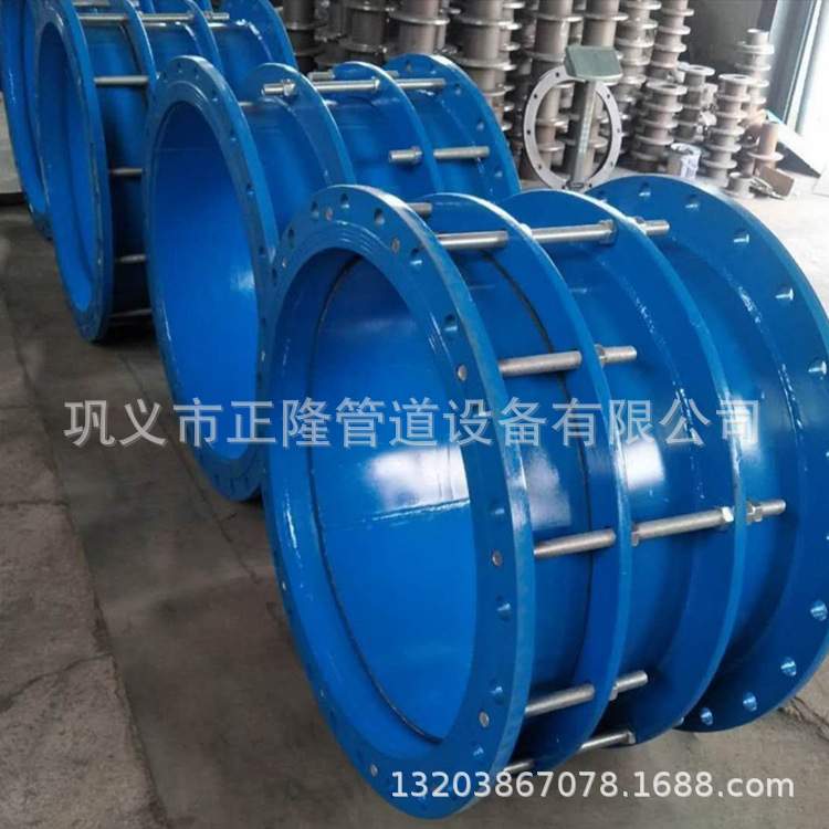 畅销单法兰伸缩器B2F不锈钢304排水管路伸缩接头双法兰活套膨胀节