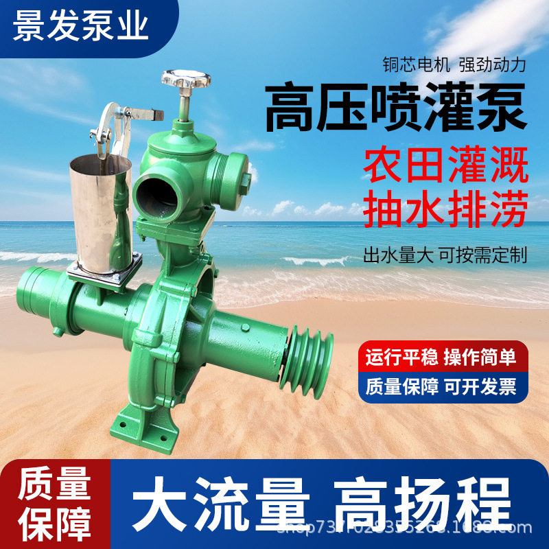 高压喷灌泵大流量高扬程压井泵喷枪农田浇地抽水移动卷盘机离心泵