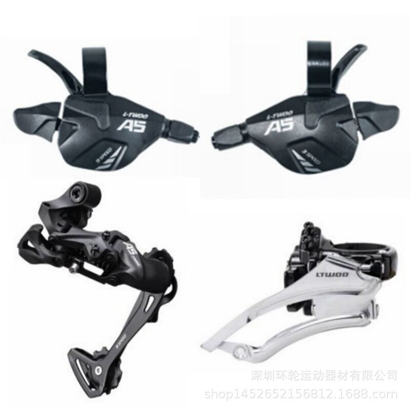 LTWOO山地车A5变速器3x9指拨27速后拨前拨9调速器自行车兼M2000