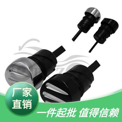 哈雷改装配件XL883120048爪纹机油尺量油尺复古黑色电镀银