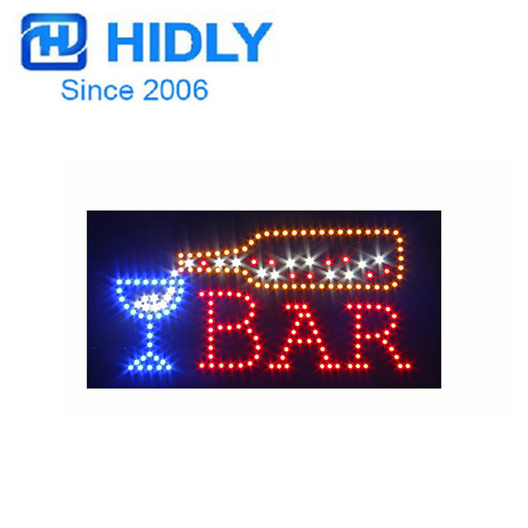 跨境出口澳洲酒吧招牌酒吧营业中招牌LEDBARSIGN24×48cm