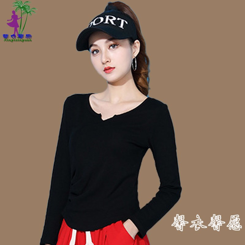 速发鬼步舞广场舞服装新款上衣 演出舞功服表步打底衫曳演练服