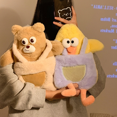 速发插爱注水生冬季敷肚子暖可手毛绒可水袋宝新款小号