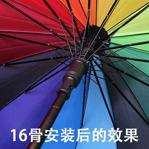 速发8骨10骨12骨16骨2长骨套杆伞骨中盘固定开关4筒长柄蜂巢修伞