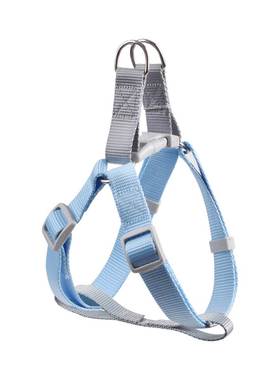 狗狗胸抱婴袋牵引绳背心式紫色遛狗绳小型犬幼犬外出蓝色牵狗绳